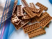 LEGO- NE- #3795-MEDIUM NOUGAT-2 X 6 PLATE-12 PIECES