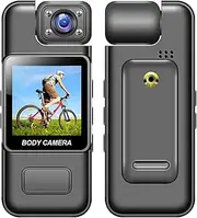 Daseeme 4K WiFi Body Camera with o and Video Wearable Body Cam Mini Video Camera Camcorder 180° Rotatable Lens Motion Detection with Back Clip for Law Enforcement Delivery Personal Traveling Outdoor