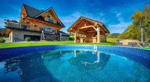 Domek w gorach DeLuxe sauna,jacuzzi,basen,hot tub-Nowy Targ blisko Bialka ,Zakopane