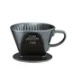 金時代書香咖啡 Kalita 102系列傳統陶製三孔濾杯 時尚黑 #02005