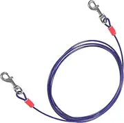 Double Hook Wire Dog Heavy Duty Leash for Camping Bite Wear Resistant Pet Chain Durable Outdoor Dog Leash Multi Functional Use for Training