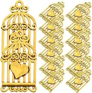 [CIMAXIC] Birdcage Pendant Bead Kit Beads for Bracelets Kits Bulk Punk Charms Bird Charm Bead Charms Bird Cage Charm Bag Charms Beads Vintage Jewelry Nail Charms Silver Alloy