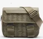 Lacoste Mono Kaki Noir Messenger Bag Green 2025 COLLECTION Crossbody Bag NWT