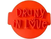 The Cookie Cutter Hub Drunk in Love Embosser No 17/Stamp for Cupcakes Fondant Icing Clay Cake Baking Decoration