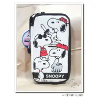 在飛比找蝦皮購物優惠-收納包 多功能筆袋 SNOOPY 史努比 手機袋 皮質扁平掀