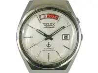 在飛比找露天拍賣優惠-[專業模型] 機械錶 [TELUX 7830] 鐵力士 圓型
