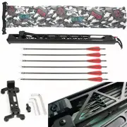 Archery Rapid Bow Launcher 6 Arrow Blade Arrowhead Compound Bow Continuous Shoot