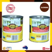 2x500ML Cabot's Paint TimberColour Deck & Exterior Ochre Base Water Based