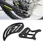 BILLFARO 2Pcs Rear Brake Disc Guard Cover,Dirt Pit Bike Aluminum Motorcycle Parts Sprocket Guards Derailleur Cover Caliper Chain Protector for Sur Ron S/X Light Bee/Segway X260 X160 (BLACK)