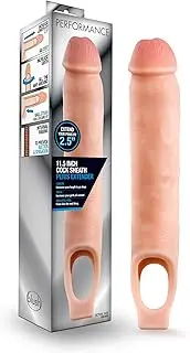 Performance 11.5in Cock Sheath Penis Extender Vanilla Vanilla