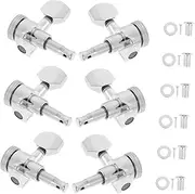 JOINPAYA 6pcs Fully Enclosed Guitar Tuners with Locking Function Durable Decorative Tuning Pegs for Electric Guitars Replacement for Worn Tuning Mechanisms