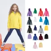 AWDis Just Hoods Kids Zoodie - Boys Girls plain casual Zipped Hoodie |Ages 3-13