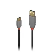 Lindy 0.5m USB-A 2.0 to USB-C Cable - Anthra Line