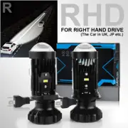 2x H4/9003 Mini Bi-LED Projector Lens 100W Hi/Lo Beam Headlights Retrofit RHD AU