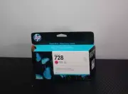 HP F9J66A 728 Magenta Ink Cartridge Exp 2021