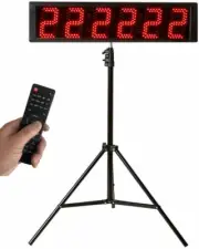 Tripod 5.6'' Race Clock, Race Timer, Digital Countdown Clock, with Gym Interval