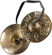 BIUDECO Brass Bell Percussion Instrument Set for Adults Hand Crash Cymbals Comfortable Grip and Melodious Sound