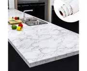 10M Waterproof Oil-proof Marble Self Adhesive Wall Sticker Film Wall Stickers White