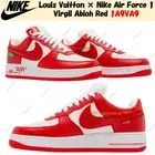 Louis Vuitton × Nike Air Force 1 Virgil Abloh Red 1A9VA9 Men's Size