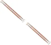 Healvian Sets Essential Nail Art Supplies Cuticle Pusher Set Nail Scraper for Gel Polish Metal Cuticle Pusher for Diy or Salon Use Pcs