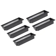 Recessed Flush Pull Handle (109x40x20mm)5Pcs,for Home Cupboard Door Drawer,Black