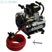 Nardi Diving Hookah / Compressor. Extreme Petrol with Hose & Regulator 270lpm