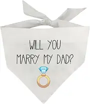 Dog Bandanas, Pet Scarf Accessories, Bandana for Dogs, Gifts for Dog Owners(Will You Marry My dad