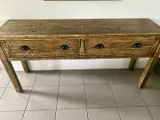 Brand new distressed wood Freedom Furniture Yore Console table / hallway table