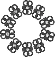 ANDRESLAD Lazy Shoe Lace Buckle Shoelaces with Lock Shoe Insoles Running Shoe Laces Replacement Shoe Laces Shoe Grip Shoes Lace Tag Shoe Inserts Para Sneakers Shoes Men Plastic Black