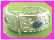 BRIGHTON VERSAILLES JUPITER Silver & Blue BRACELET NWTag $80 40%