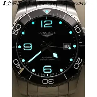 精選賣家LONGINES 浪琴 康卡斯潛水系列 水鬼 浪鬼 黑色陶瓷圈 41mm 自動上鍊腕錶