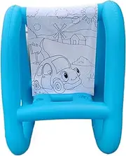Toddler Easel PVC Washable Outdoor Inflatable Easel, 3-in-1 Paint & Play Backyard, Reusable and Portable Standing Kids Not Included Art Supplies Inflatable Drawing Board for Kids