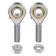 POSB8 1/2" Male Rod End Set - 2pcs of 1/2-20 Left and Right Thread with Jam Nut