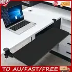 Keyboard Tray Under Desk with C Clamp Mount Slide Out Computer Keyboard Drawer