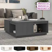 Coffee Table Solid Wood Pine Accent Couch Sofa End Table Multi Sizes vidaXL