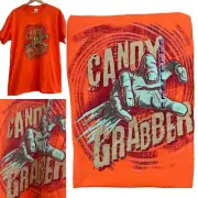 New Candy Grabber Graphic Tee retro Monster Hand Gildan K-mart Halloween Large