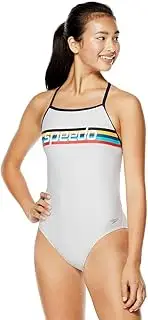 [Speedo] Women's Swimsuit One Piece Endurance The One Printed Team Colors Bright White