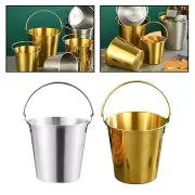 Ice Bucket Metal Ice Pail French Fries Container Metal Beverage Tub Beverage