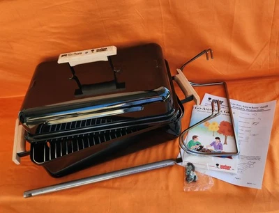 Marlboro Weber Go-Anywhere Grill Gas Tabletop BBQ Black 90'S Promotional NEW