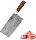 TJ POP Cleaver Knife 7.8 Inch, Heavy Duty Chinese Chef'S Knife, Ultra Sharp Dama