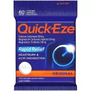 Quick-eze Heartburn & Indigestion Relief Original 60 Pack
