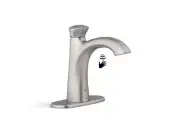 Willamette Battery Powered Touchless Single Hole Bathroom Faucet in Vibrant Brus
