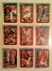 2024 Topps HOLIDAY Rookie Lot (50) w / 15 Rookies, Alonso, Volpe