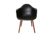 SK Designer Living | Replica Eames DAW Hal Inspired Chair | Black & Walnut