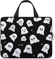 Laptop Case Sleeve Shockproof Computer Carrying Bag Cute Little Ghost Laptop Bag Tote Lightweight Notebook Case Cover Traveling Briefcase Handle Bags for Travel Business 17inch