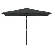 Outdoor Parasol With Metal Pole 300X200 Cm Patio Umbrellas