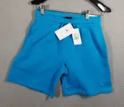 Air Jordan Brooklyn Fleece Shorts AJ1 Laser Blue Rare Color Sample Womens XS