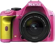 PENTAX DSLR K-x Lens Kit Purple/Yellow 035