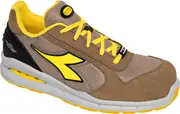 Diadora Utility Run Net AB Low S1PS, safety shoes unisex , color: Brown/Beige/Yellow , size: 37 EU