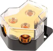 Power Distribution Block 12v Car Audio Splitter Distribution Box for Car Amplifier w Ground